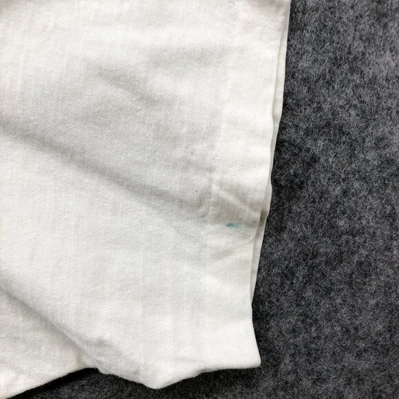 VTG T Shirt Zodiac Graphic Astrology Womens L Cut Off Cropped White Horoscope - Picture 6 of 12